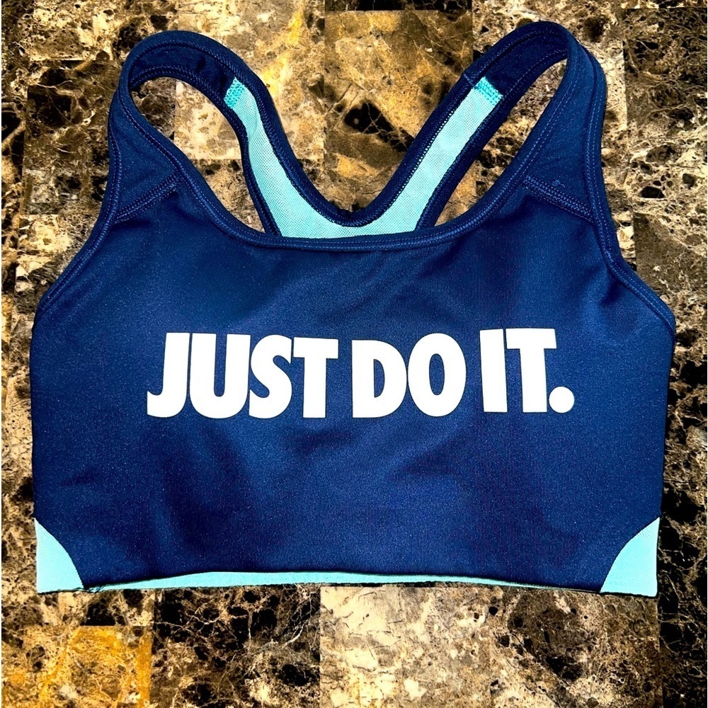 NIKE SPORT BRA SIZE X-SMALL blue and green color EUC